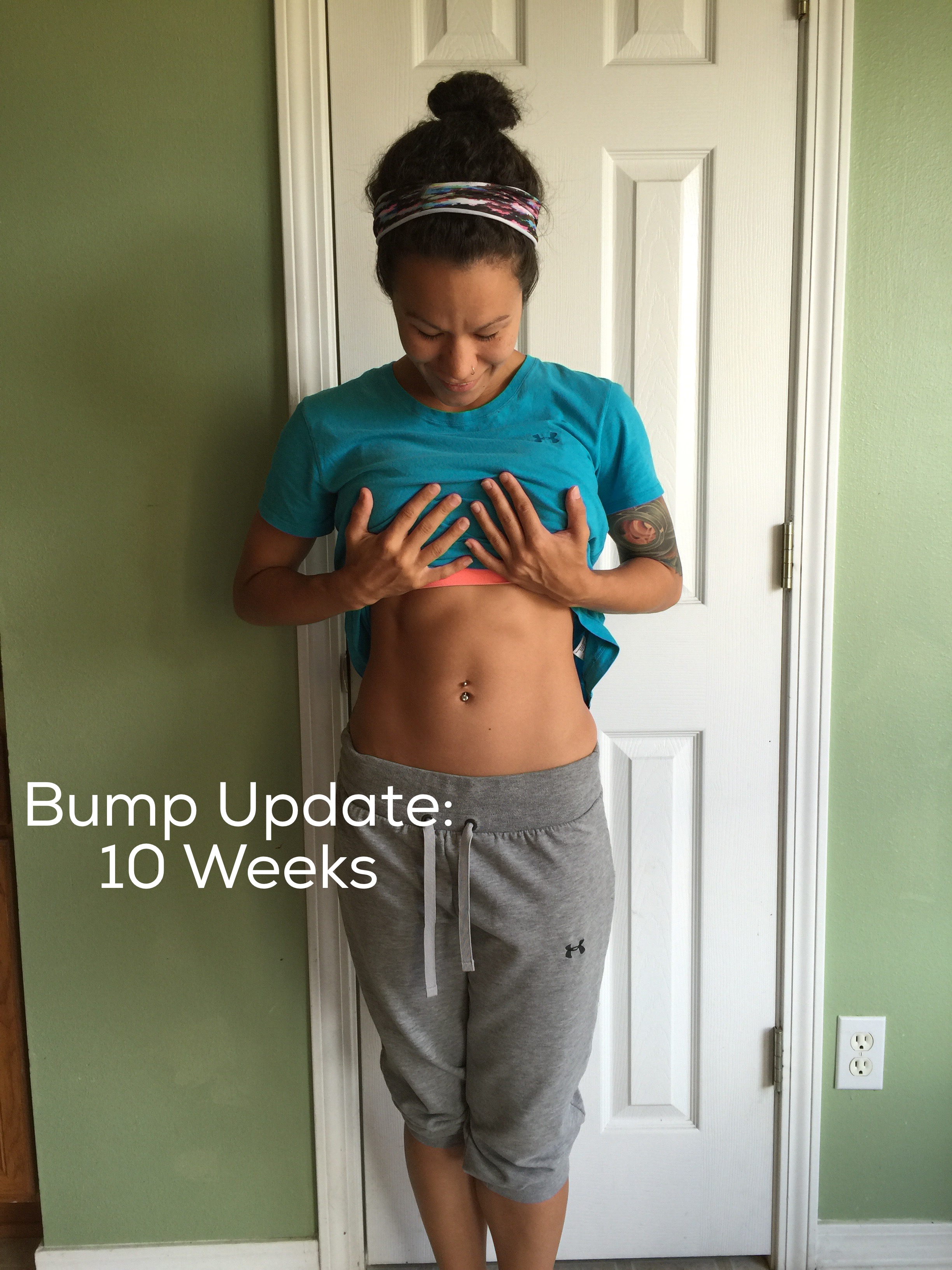 Pregnancy 10 Week Bump Update Diary Of A Fit Mommy