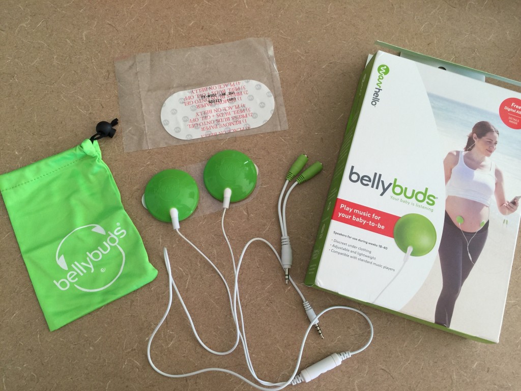 Bellybuds Baby Bump Headphones Belly Buds Sound System Play Music Pregnancy  Gear