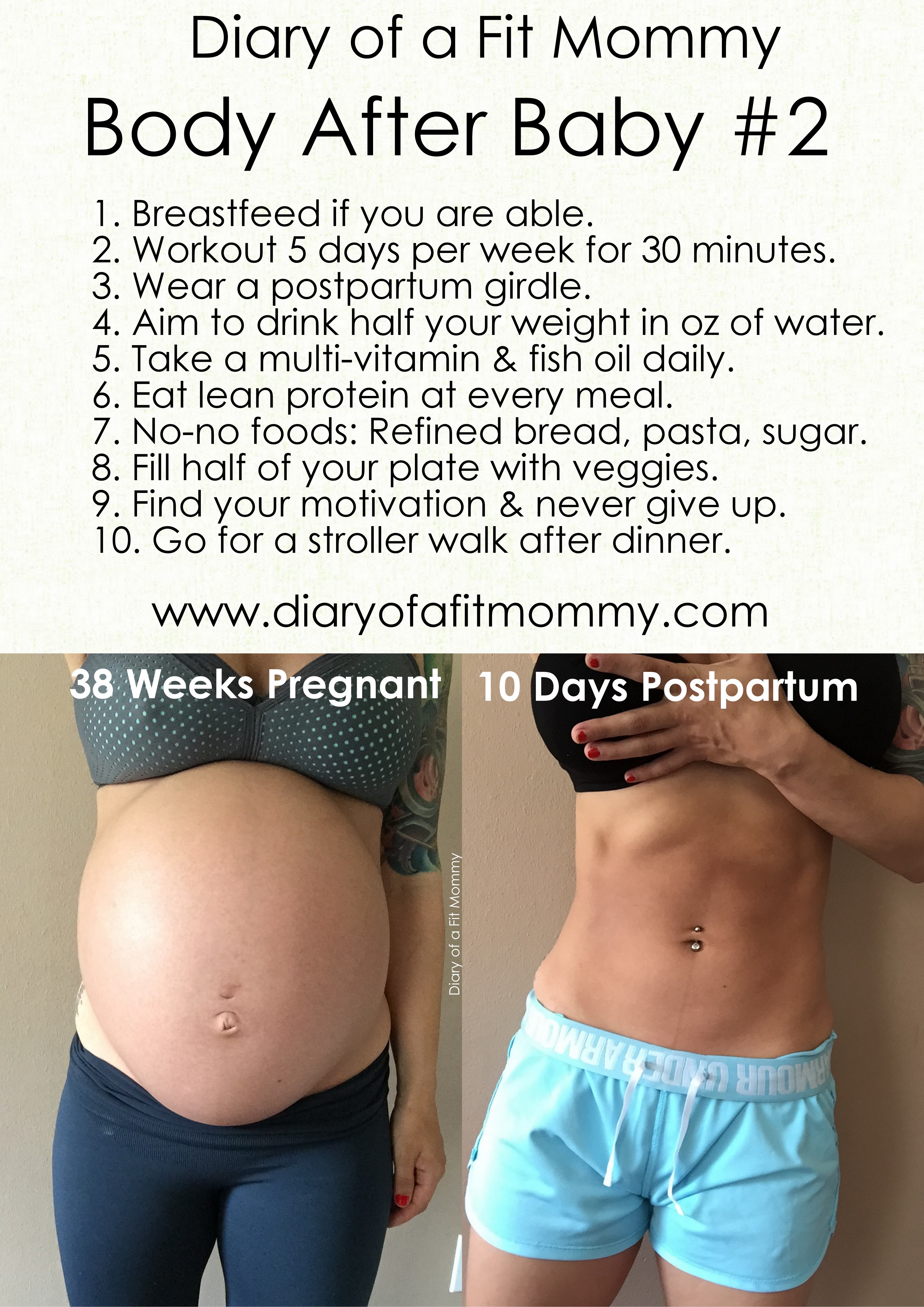 How I Got My Body Back After Baby #2 - Diary of a Fit Mommy