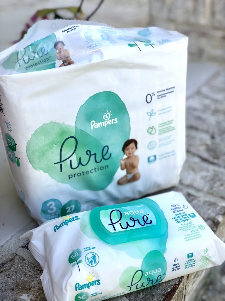 aqua pure pampers wipes